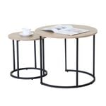 Bergstrom Set of 2 Coffee Table Oak