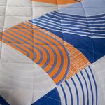 Nero Bedspread 200cm x 220cm - Blue/Orange