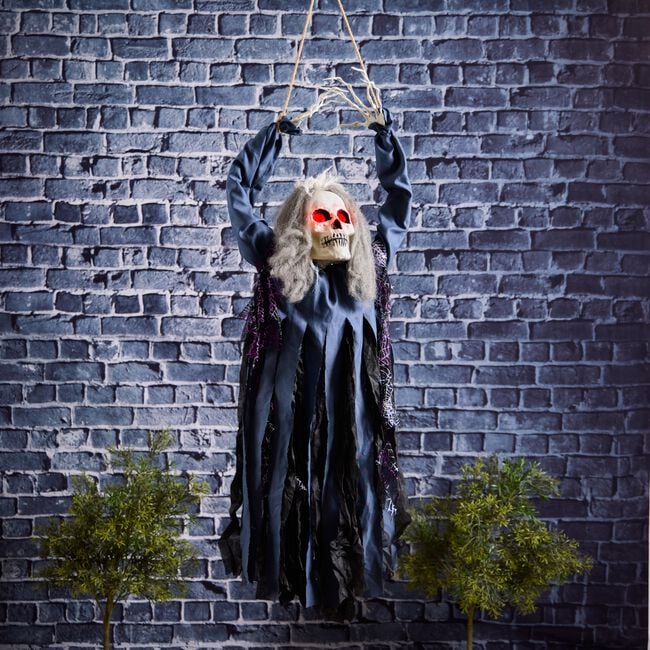 Sound-Activated Blue Ghoul with LED Eyes