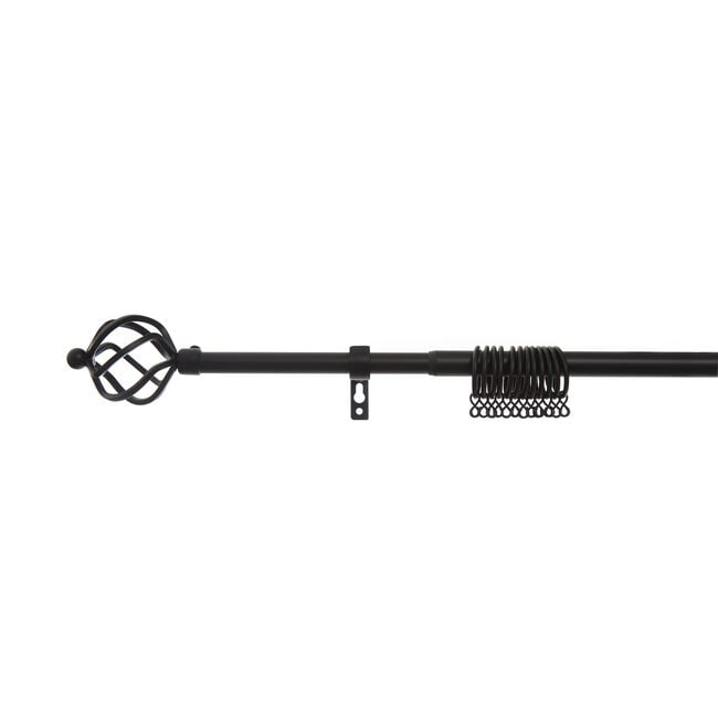 EXTENDABLE BASKET 19mm 120-210cm Matte Black