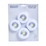 Kleverkit 4 COB LED Stick and Click Lights