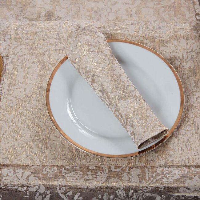 Damask Medallion Placemat 2 Pack - Gold