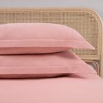 OXFORD PILLOWCASE PAIR Brushed Cotton Twill Pink