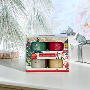 Yankee Candle Christmas Gift Set 4 Votive Candles