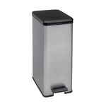 Curver 40L Slim Silver Bin