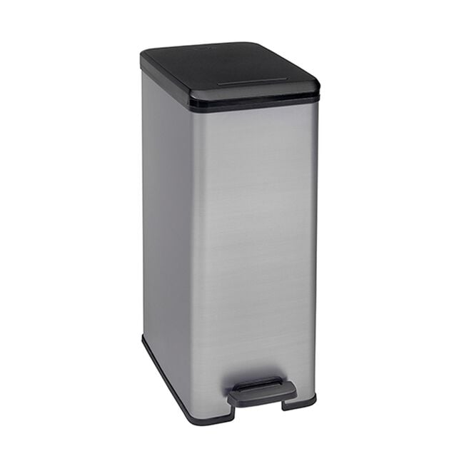 Curver 40L Slim Silver Bin