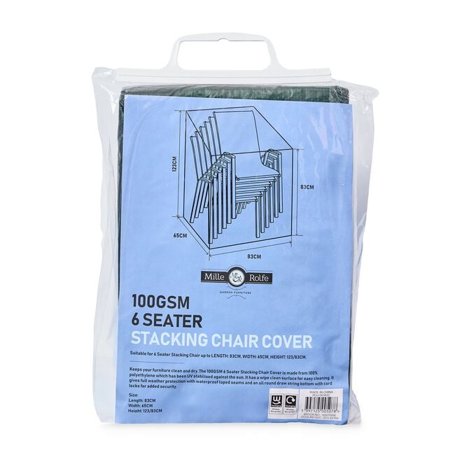 100GSM 6 Seater Stacking Chair Cover 