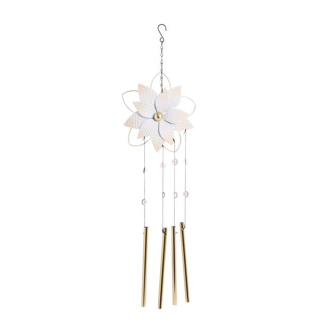 White Flower Wind Chime