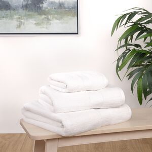 NICOLE DAY 500GSM ZERO TWIST WHITE Hand Towel