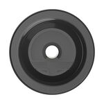 Black Towel Ring with Suction Fix