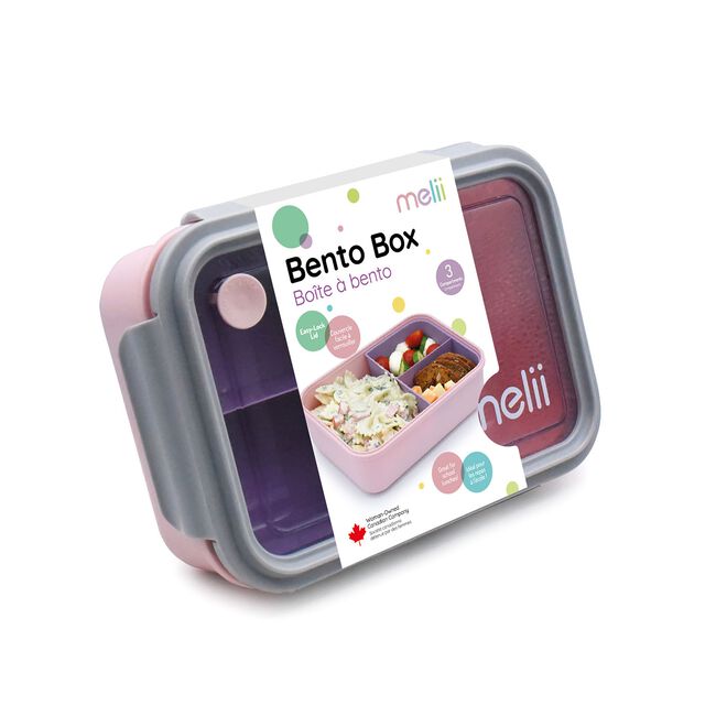 Melii Bento Purple & Grey 1250ml Container 