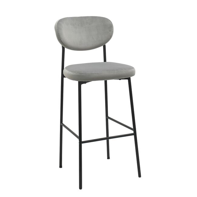 MARGOT Barstool Velvet Grey