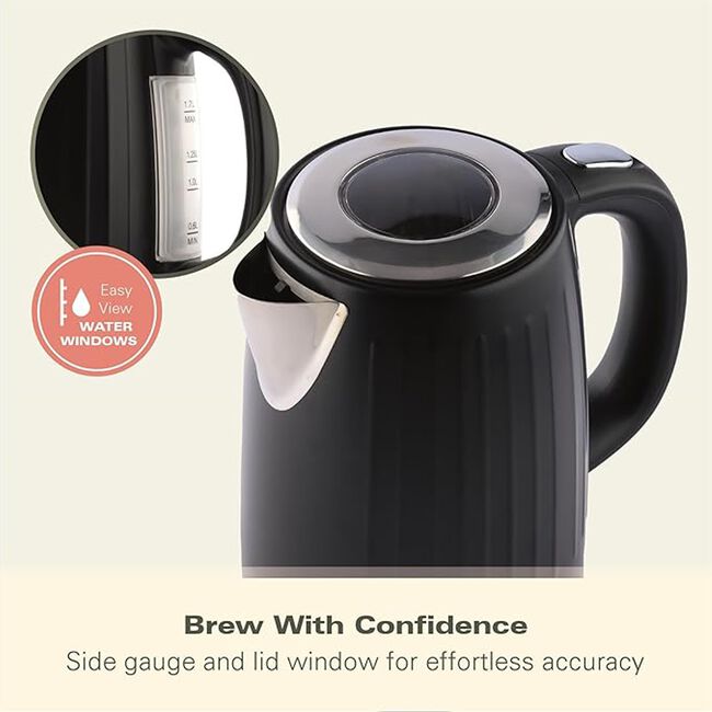 HAMILTON BEACH HARMONY 1.7L Black Kettle