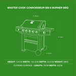 Master Cook Connoisseur 600 6 Burner Gas BBQ