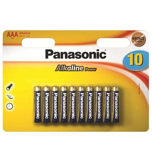 Panasonic Alkaline Power 10 Pack AAA Batteries
