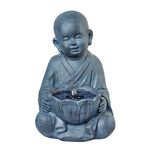 Solar Baby Buddha Garden Water Feature