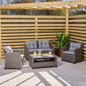 Lisbon 4-Piece Rattan Sofa Set