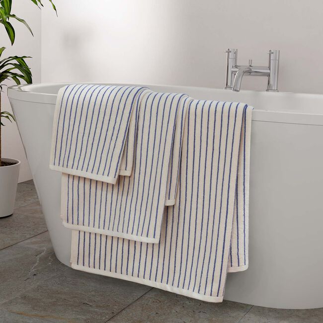 480GSM TURKISH YARN DYED BLUE Hand Towel