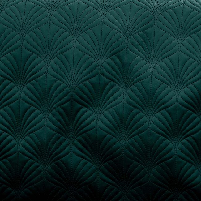 CATHERINE LANSFIELD ART DECO PEARL TEAL 200x220 Bedspread