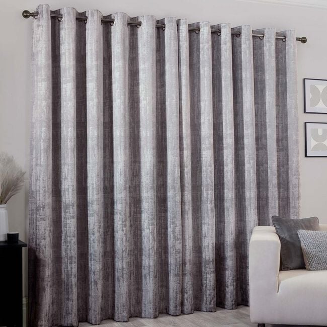 SEVILLA BRUSHED ICE GREY 66x54 Curtain