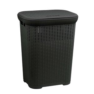 Black Knit Laundry Hamper
