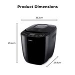 Tower Black Digital 550W 2lb Bread Maker