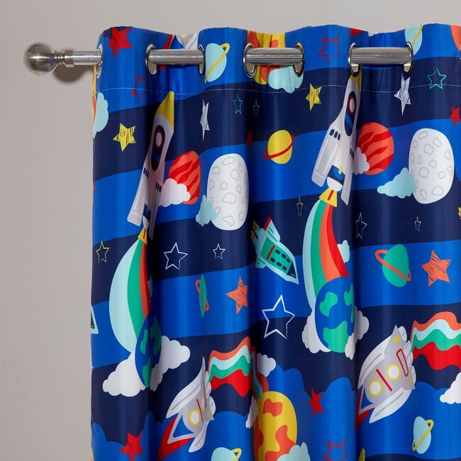 BLACKOUT GROOVY SPACE 66x54 Curtain