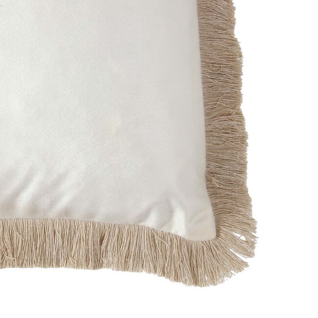 ELLEN FRINGE IVORY 45x45 Cushion