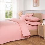 SINGLE DUVET COVER Brushed Cotton Twill Pink