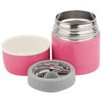 Stainless Steel Pink Soup Flask with Spoon 470ml