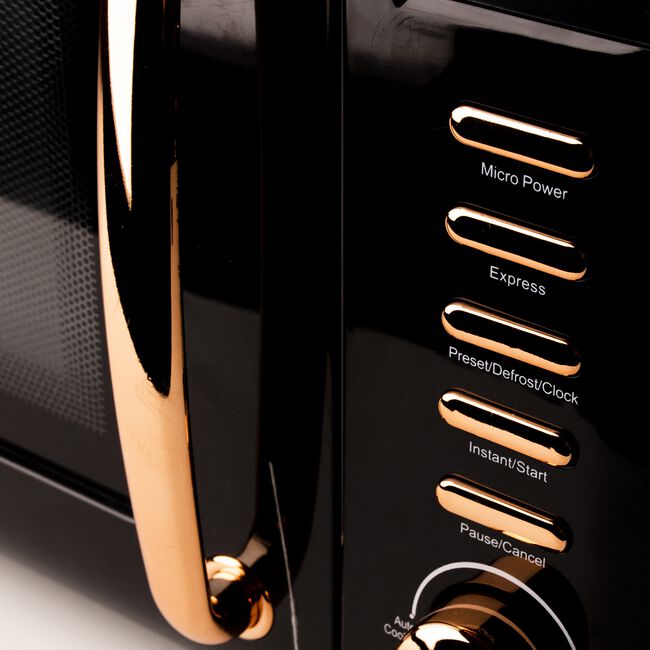 Haden 800W Black & Copper 20L Microwave