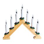 Christmas Candle Bridge with Flickering Lights
