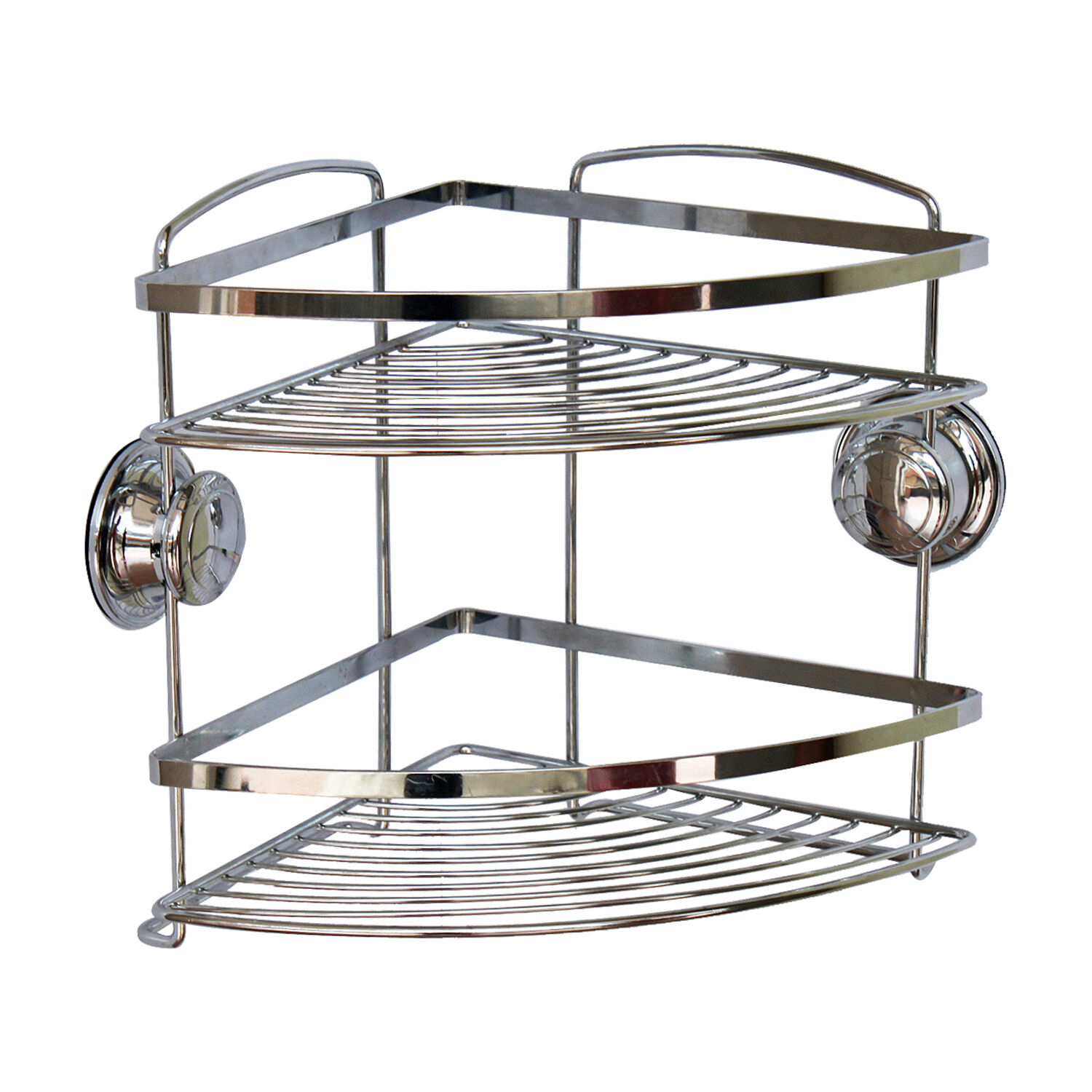 Chrome Corner Bathroom Caddy 2 Tier Home Store + More