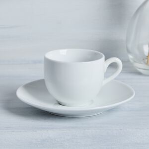 Abney & Croft White Espresso Cup & Saucer