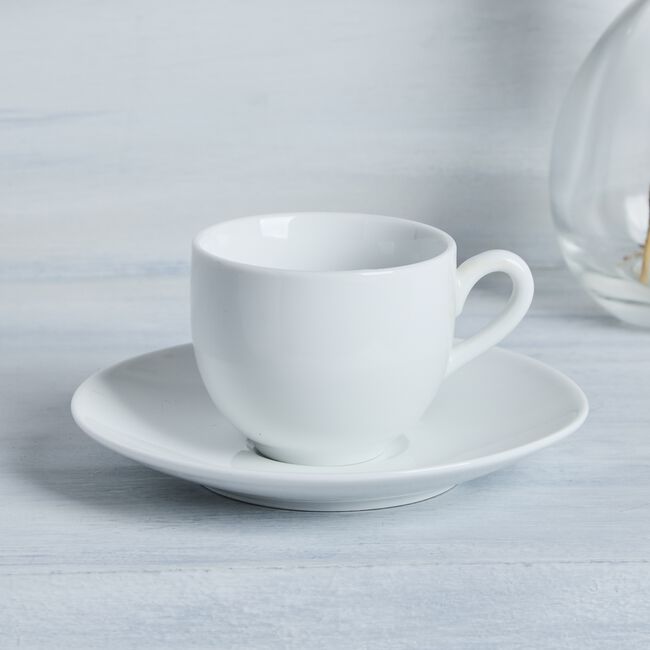 Abney & Croft White Espresso Cup & Saucer