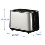Russell Hobbs Heaton Brushed 2 Slice Toaster