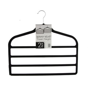 Skinny Velvet Trouser Hanger 2 Pack