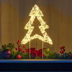 Warm White Christmas Tree Silhouette Light