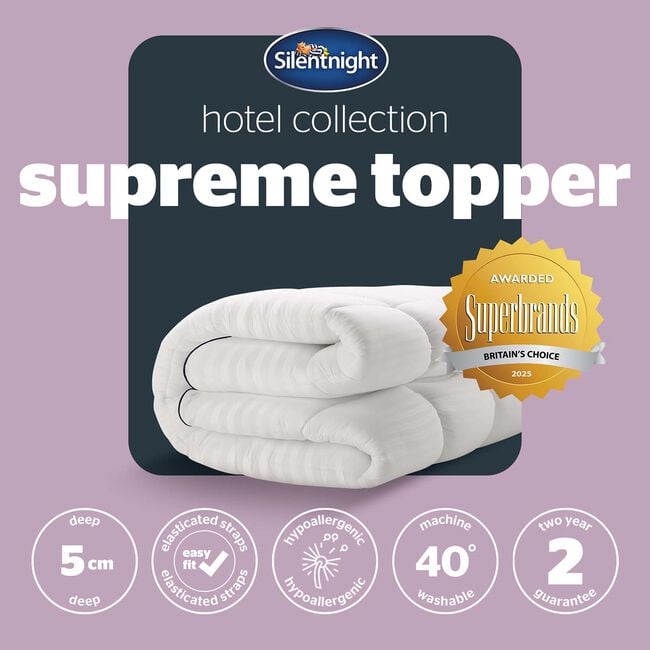 SILENTNIGHT HOTEL COLLECTION 5CM SINGLE Mattress Topper 