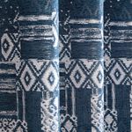 BLACKOUT & THERMAL BOHO NAVY 66x72 Curtain