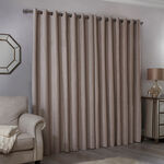 BLACKOUT & THERMAL TEXTURED NATURAL 66x72 Curtain