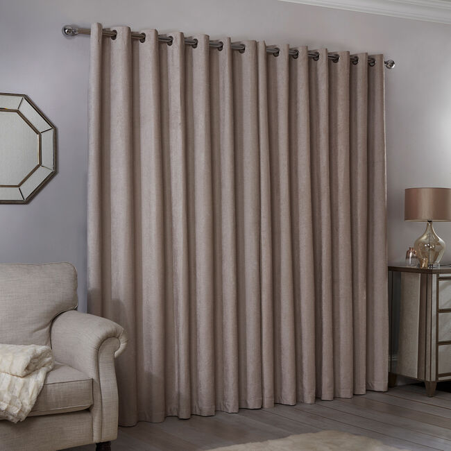 BLACKOUT & THERMAL TEXTURED NATURAL 66x72 Curtain