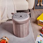 Cat Folding Ottoman - Grey