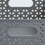 Geometric 4L Grey Storage Basket
