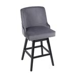 CHELSEA BARSTOOL Velvet Grey 