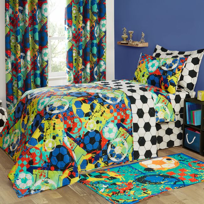 Football Hero Bedspread 200cm x 220cm - Multi