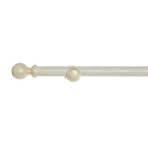 Wooden Curtain Pole 28mm - White