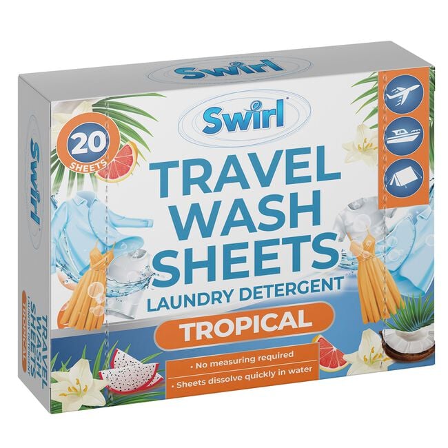 Swirl Travel 20 Laundry Detergent Sheets