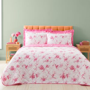 Rosa Bedspread 200cm x 220cm - Pink