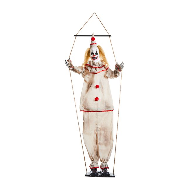 Hanging Animated Clown on Swing 